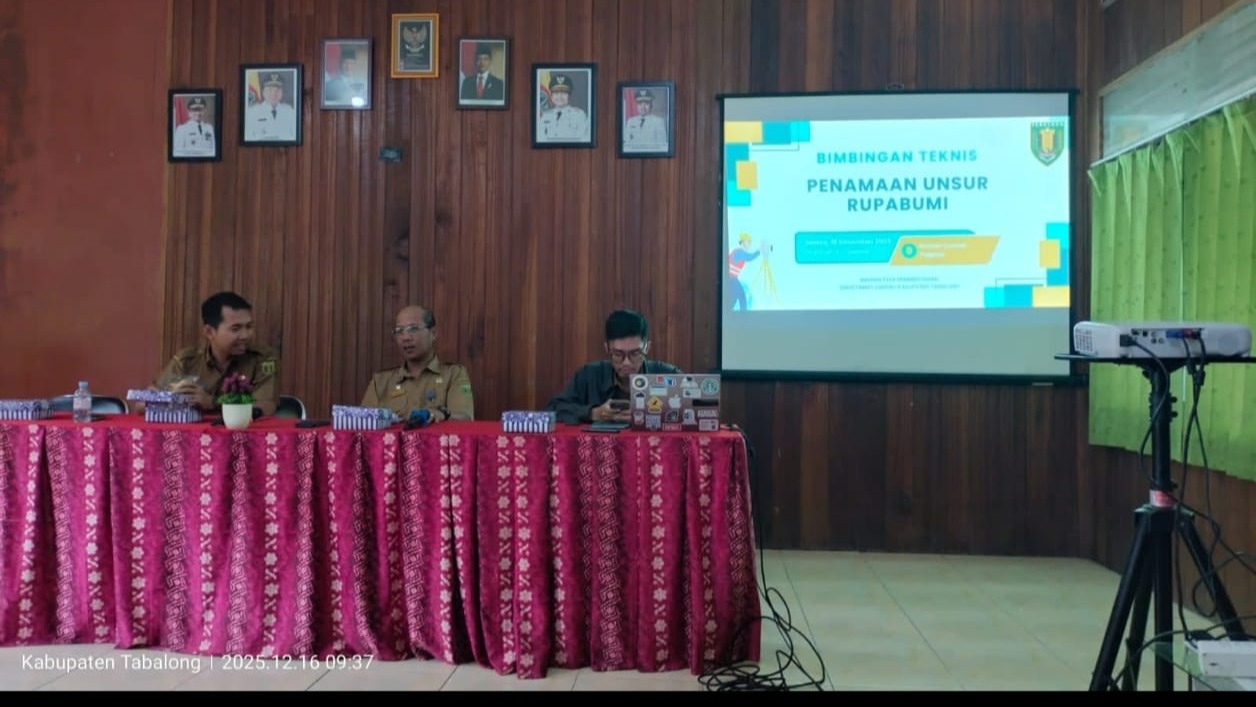 Operator Pemetaan se-Kecamatan Pugaan Ikuti Bimtek Penamaan Unsur Rupabumi