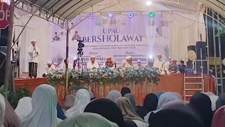 Perayaan HUT Tabalong ke-60 Tahun Mengusung Kegiatan Kecamatan Upau Bersholawat di Desa Bilas