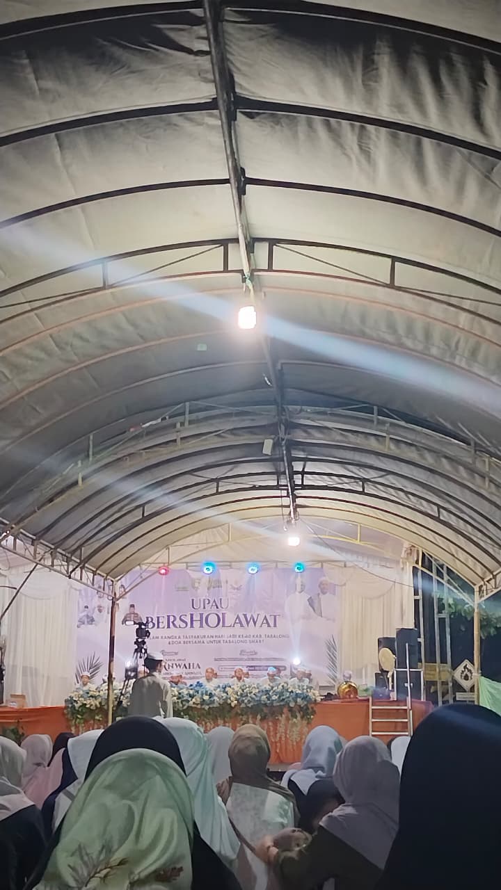 Perayaan HUT Tabalong ke-60 Tahun Mengusung Kegiatan Kecamatan Upau Bersholawat di Desa Bilas