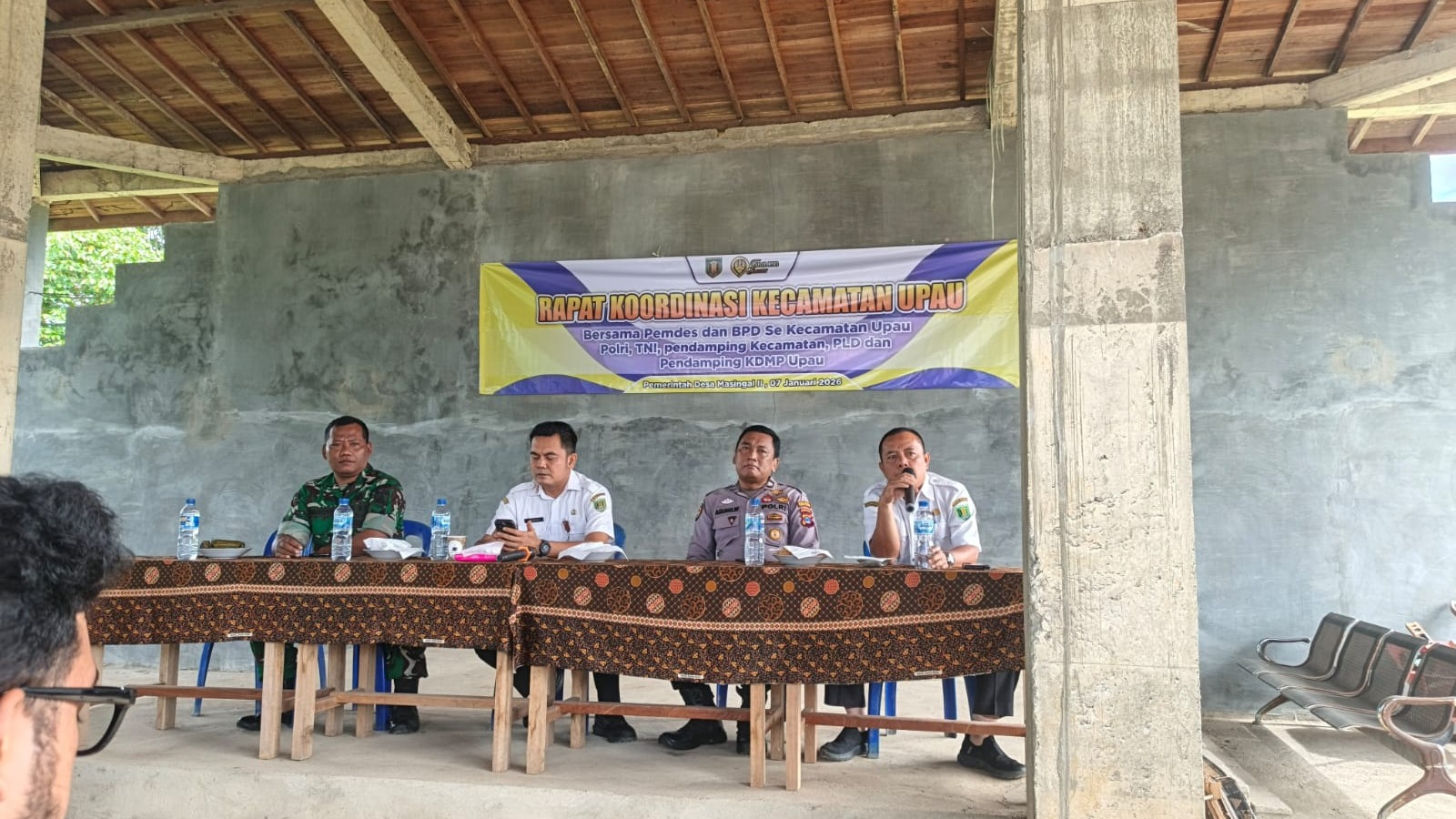 Kegiatan Rakor di Kecamatan Upau 