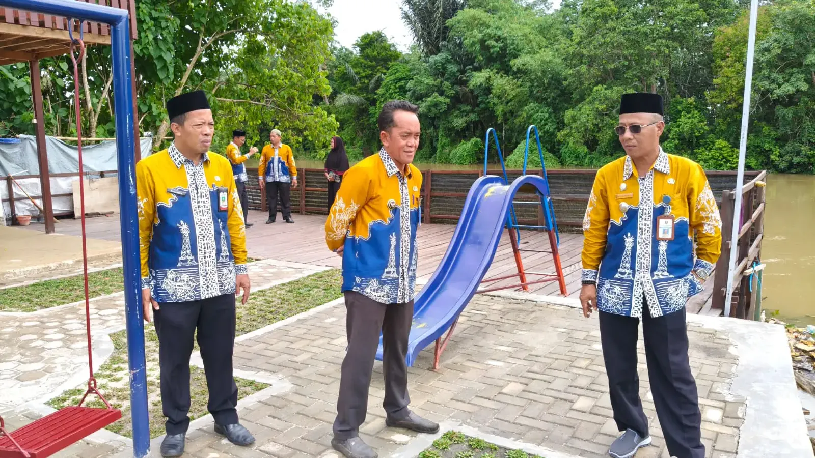 Camat Pugaan Lakukan Monitoring RTH Smart Desa Pugaan, Siap Jadi Ikon Baru dari Selatan Tabalong
