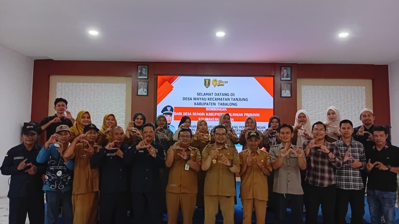 Kunjungan Studi Tiru Pemerintah Desa Bungin  Kab Balangan ke Desa Wayau Kec. Tanjung