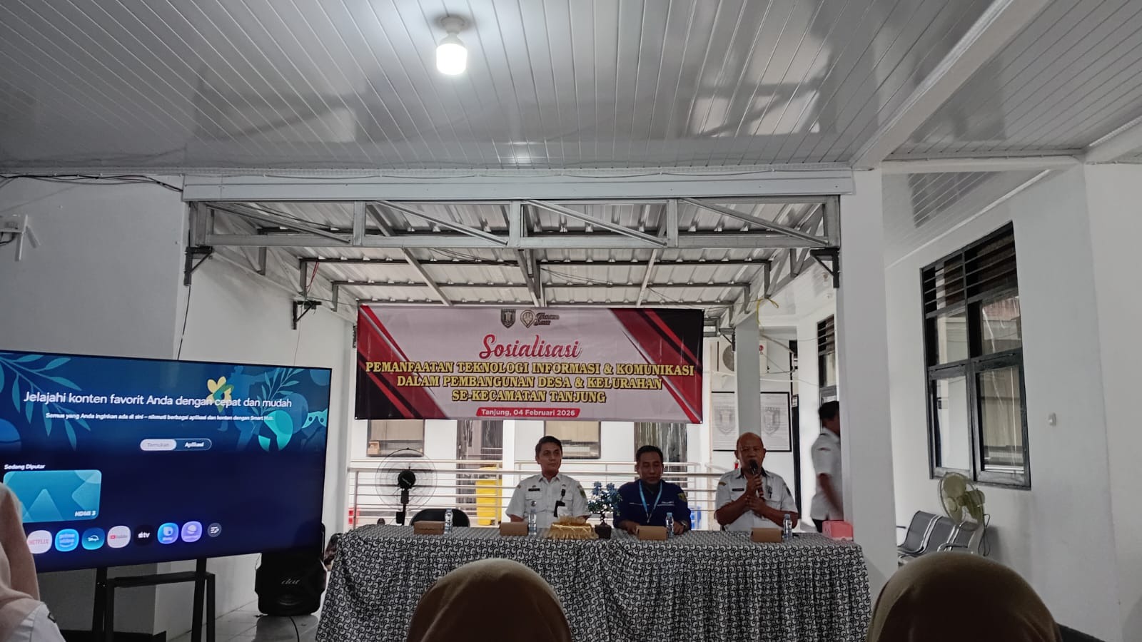 Sosialisasi Pemanfaatan Informasi & Komunikasi dalam Pembangunan Desa & Kelurahan Se-Kecamatan Tanjung