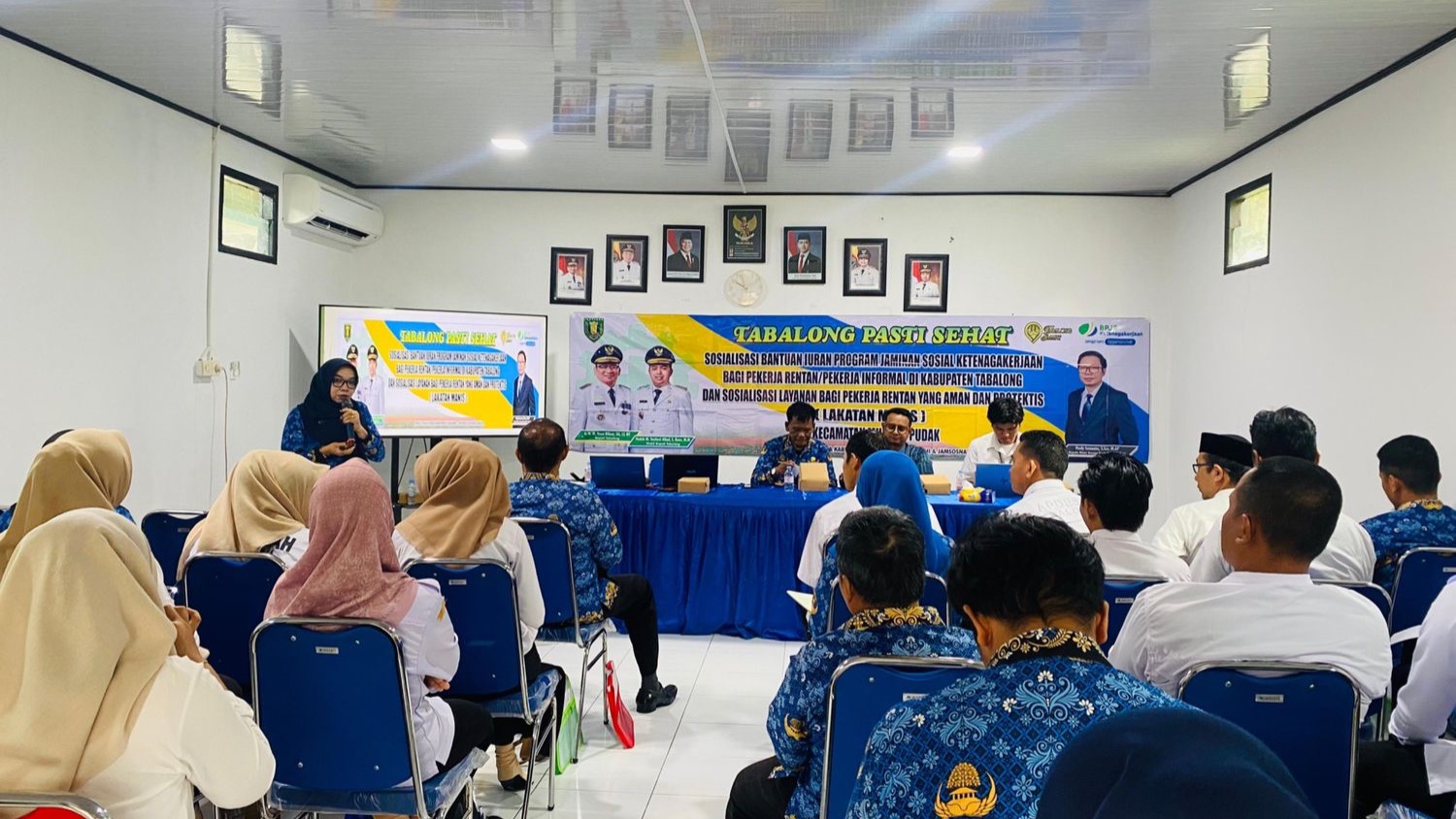 Aparat Desa Kapar Ikuti Sosialisasi Bantuan Iuran Jaminan Sosial Ketenagakerjaan bagi Pekerja Rentan