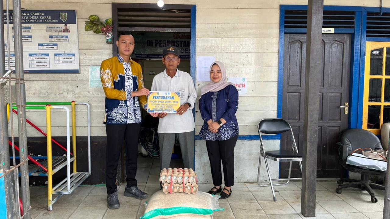 Penyaluran Bantuan Beras Daerah (RASDA) Bulan Januari–Februari di Desa Kapar