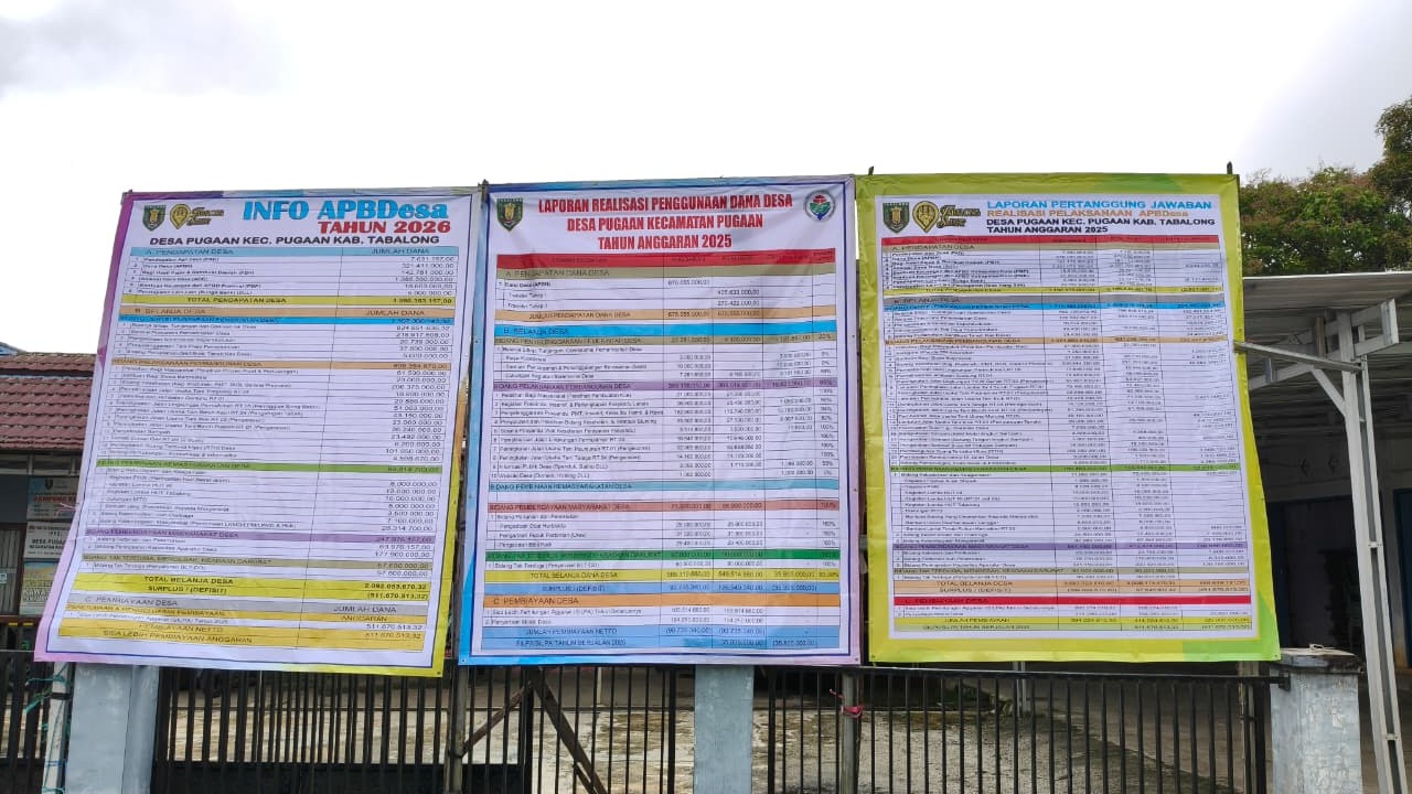 Transparansi Nyata di Depan Mata: Pemdes Pugaan Pasang Baliho APBDes 