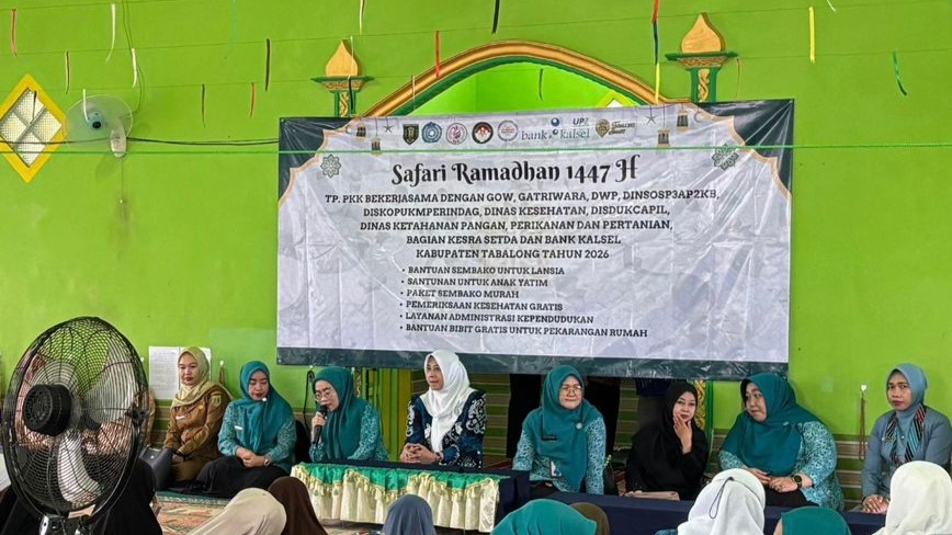 SAFARI RAMADHAN OLEH KETUA TP. PKK KABUPATEN TABALONG