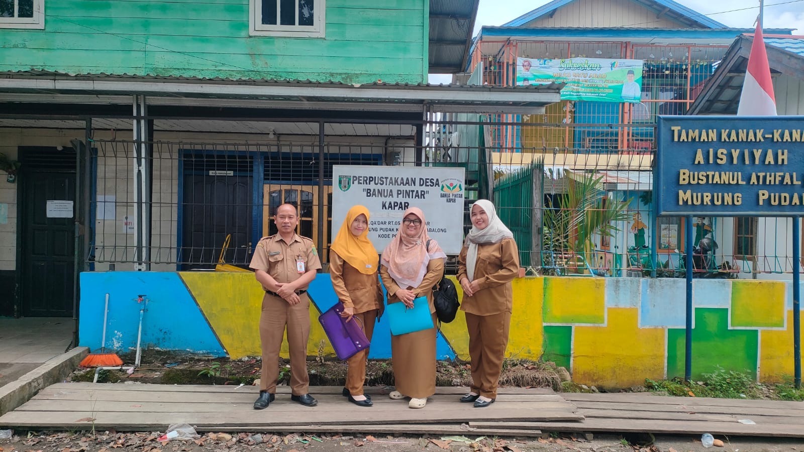 Monitoring Persiapan Akreditasi di Perpustakaan Banua Pintar Desa Kapar