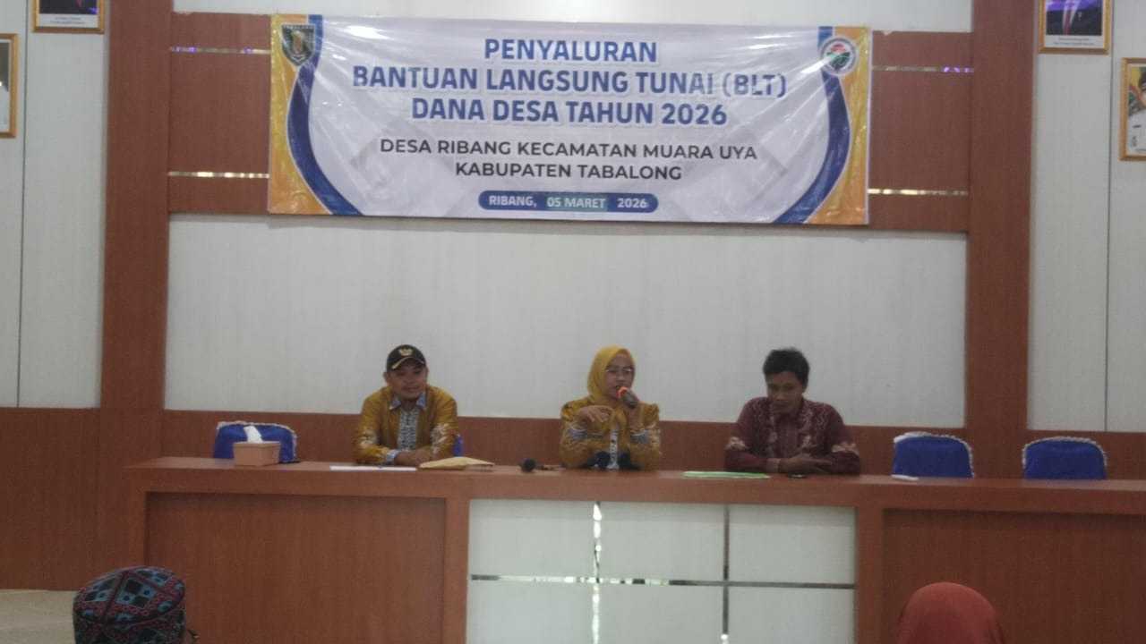 Penyaluran BLT DD Tahun Anggaran 2026 Desa Ribang