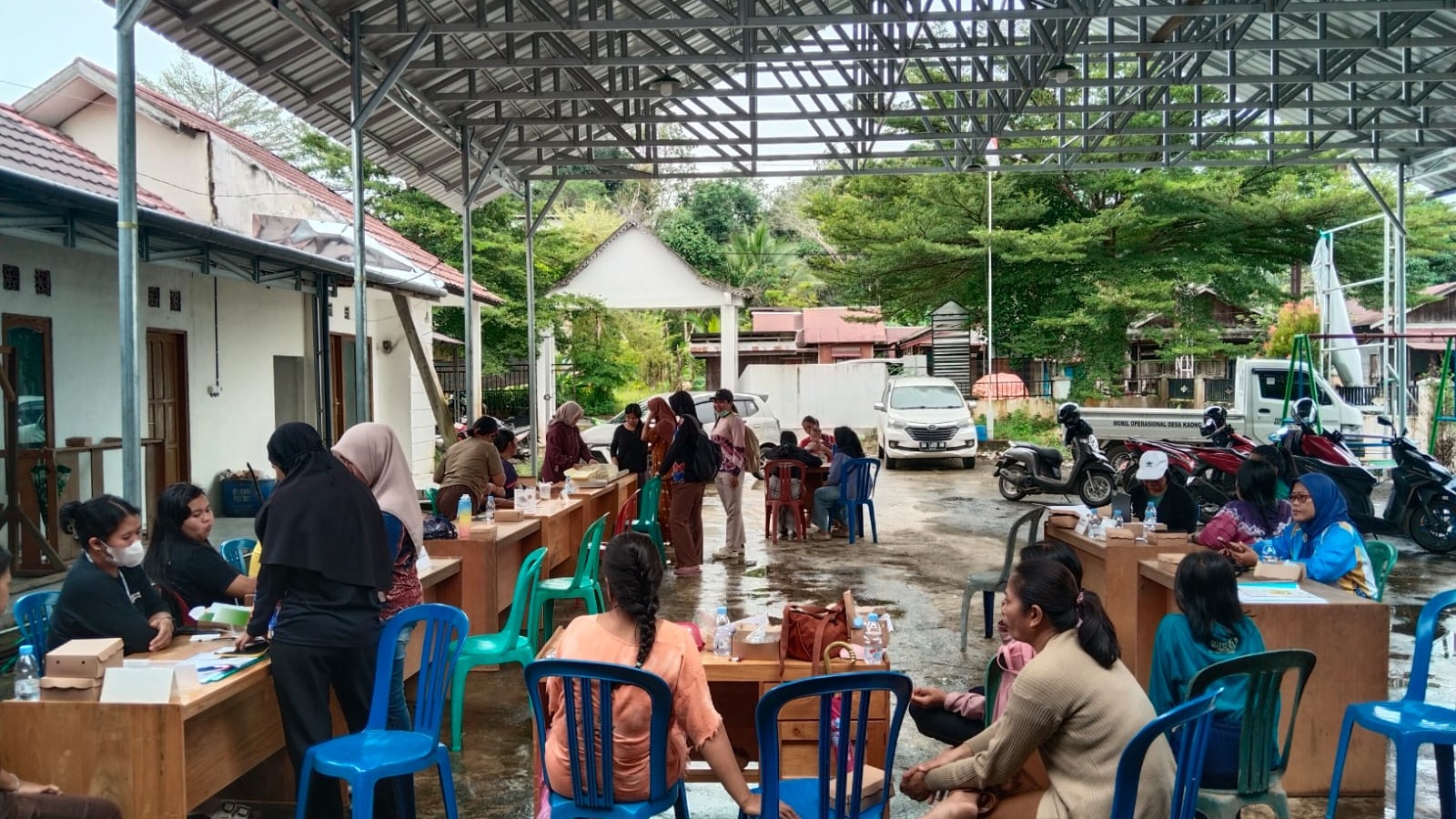 Simulasi Pelaksanaan  Posyandu 6 Standart Pelayanan Minimal (SPM) di Desa