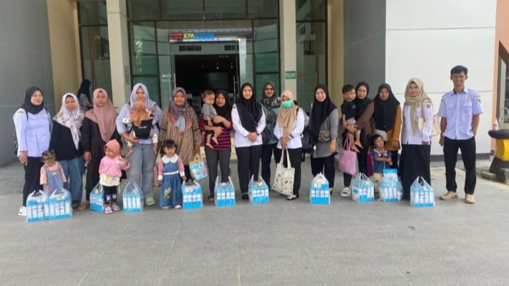 Pendampingan anak Stunting Ke RSUD Badarudin Kasim 