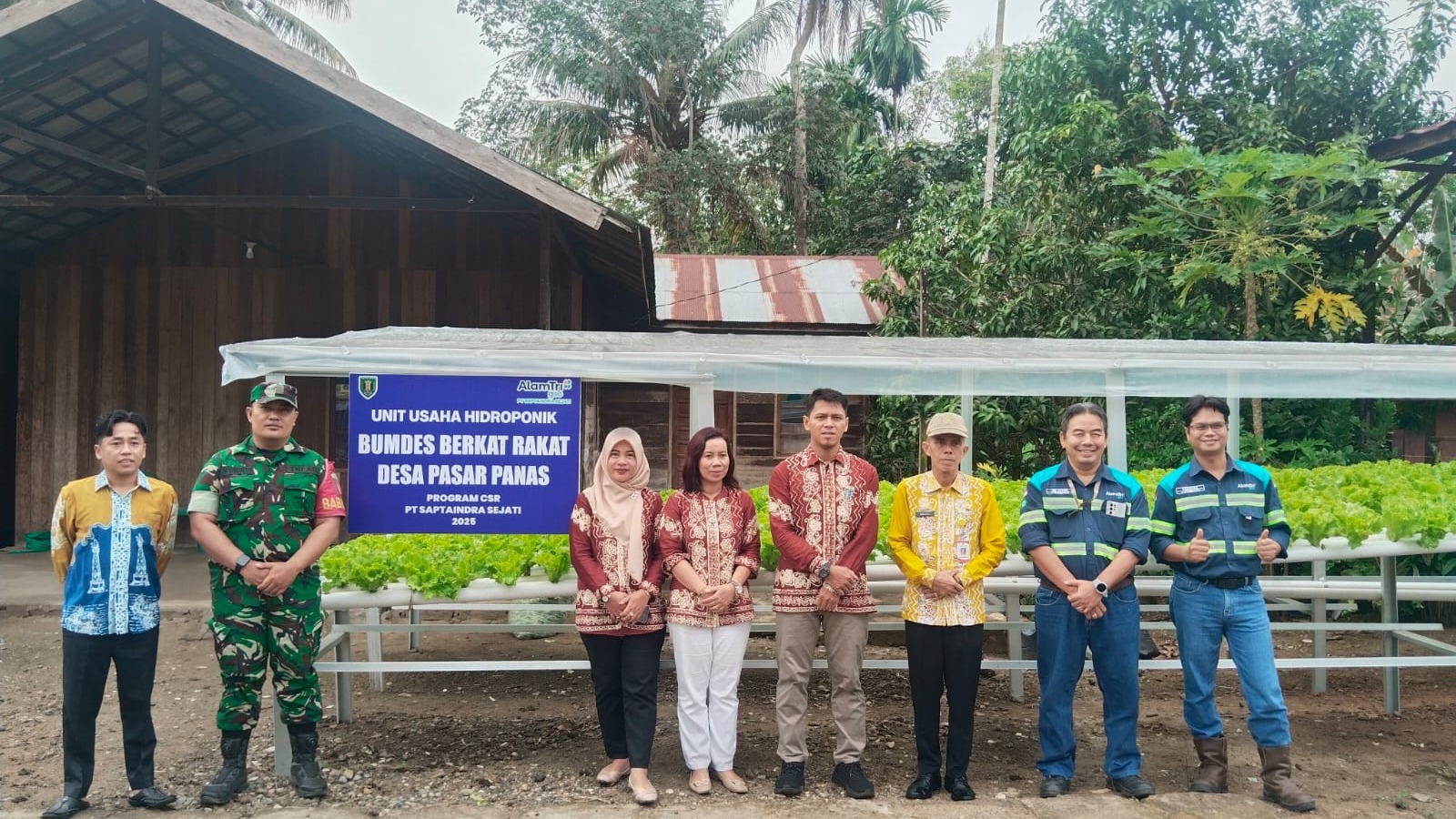 Unit  Usaha Hidroponik Bumdes Berkat Rakat Desa Pasar Panas