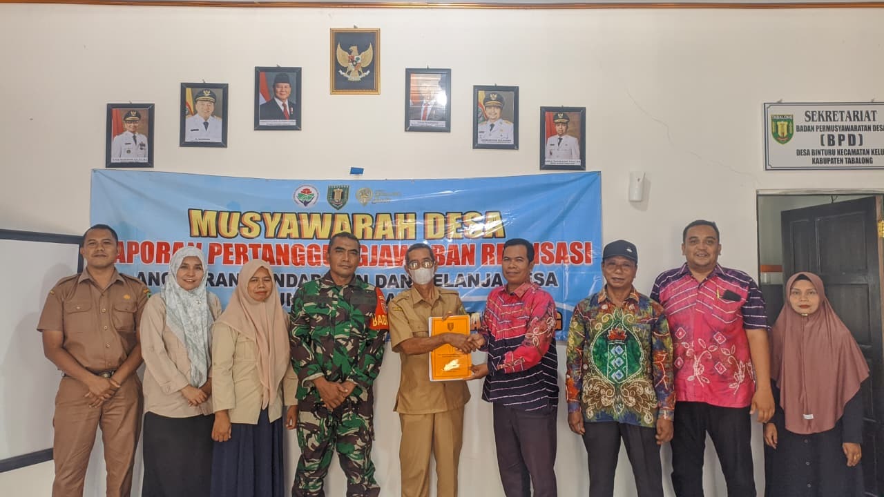 Musyawarah Desa Penyampaian Laporan Pertanggungjawaban Realisasi Anggaran dan Belanja Desa Tahun 2025 