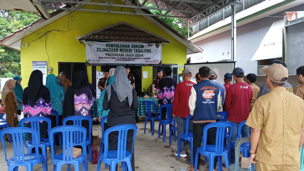 Penyuluhan Hukum Kejaksaan Negeri Tabalong,program jaga Desa ta.2025