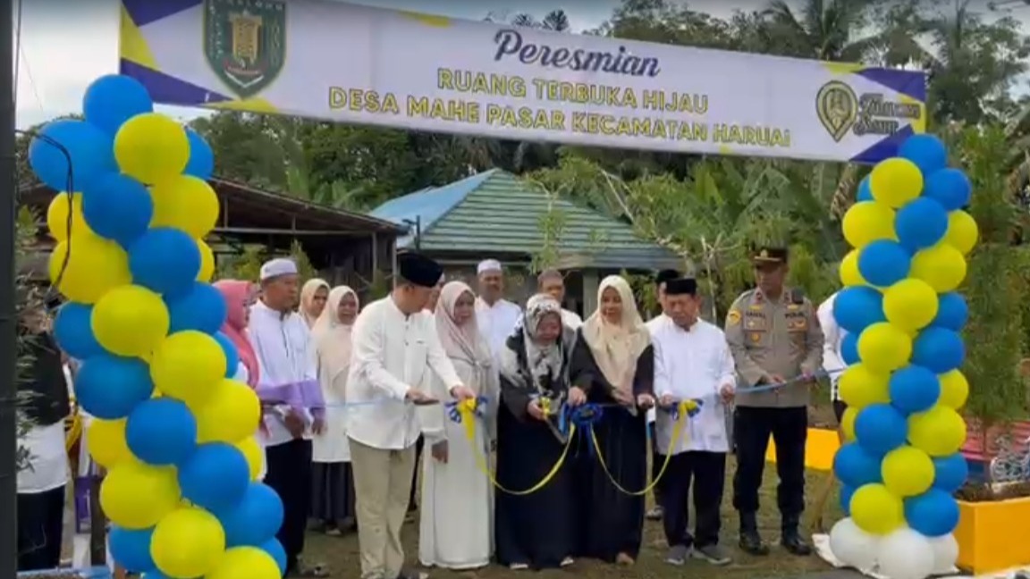 Peresmian Ruang Terbuka Hijau Desa Mahe Pasar
