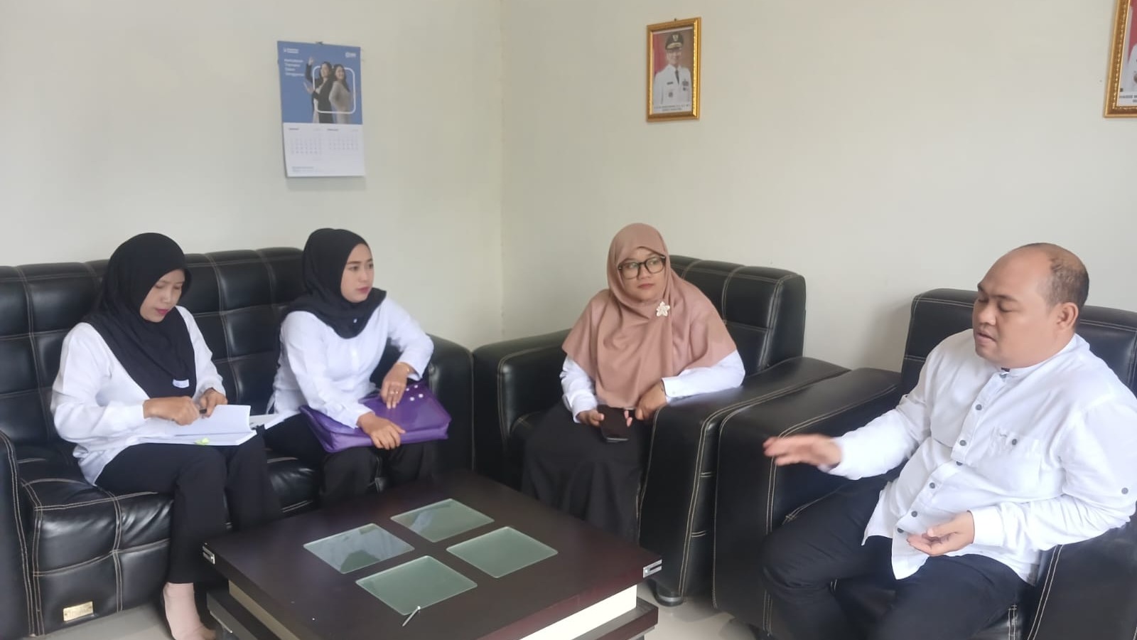 Desa Murung Karangan Terima Kunjungan Pembinaan Lomba Perpustakaan dari Dispersip Tabalong