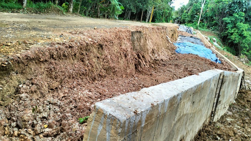 jalan desa Murung baru yang lungsur 