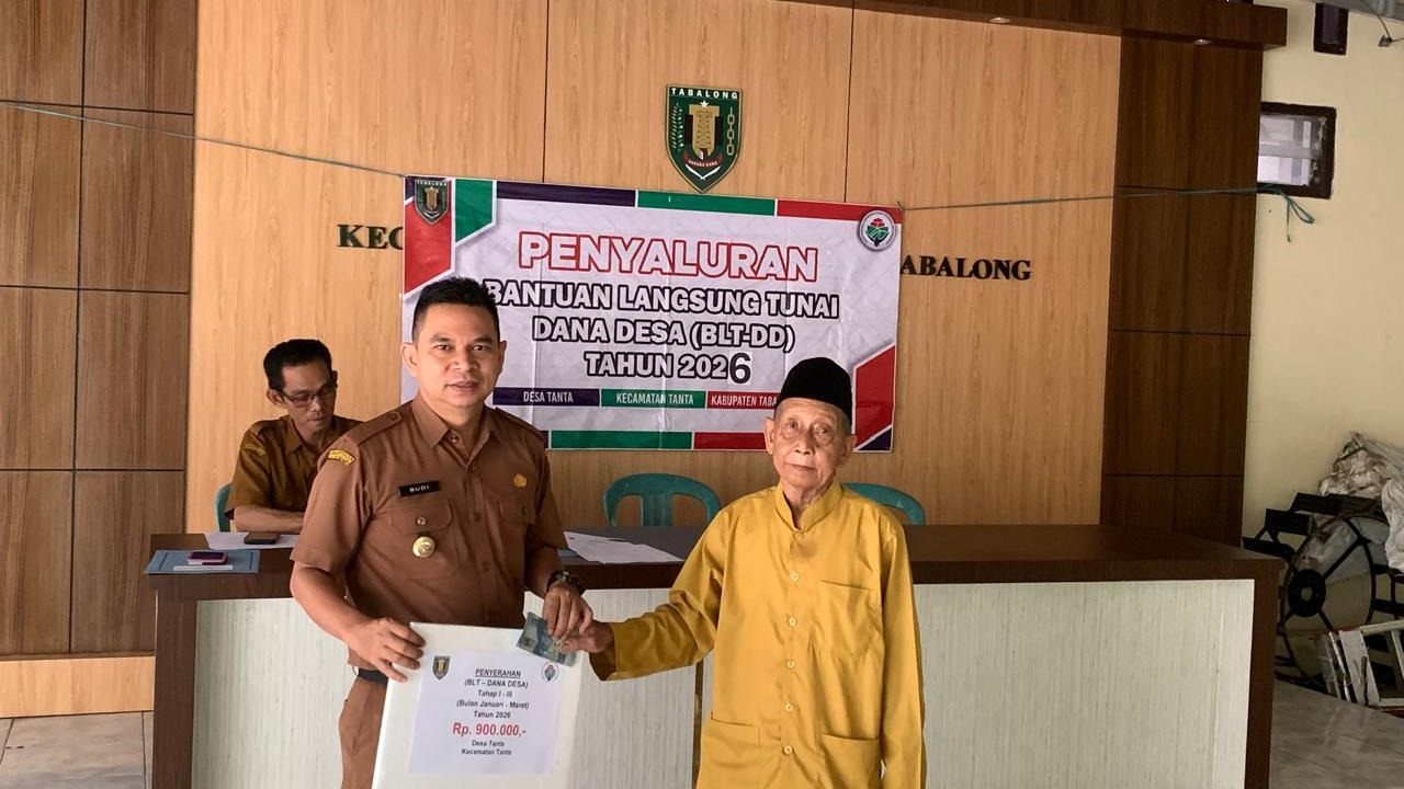 Pemerintah Desa Tanta Salurkan BLT-DD Tahun Anggaran 2026 untuk Periode Januari–Maret