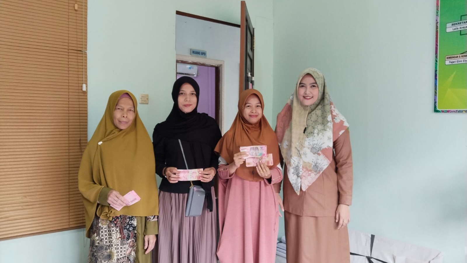 Pembagian honor guru paud dan TPA Al-qur'an ub. Januari s.d maret 2026
