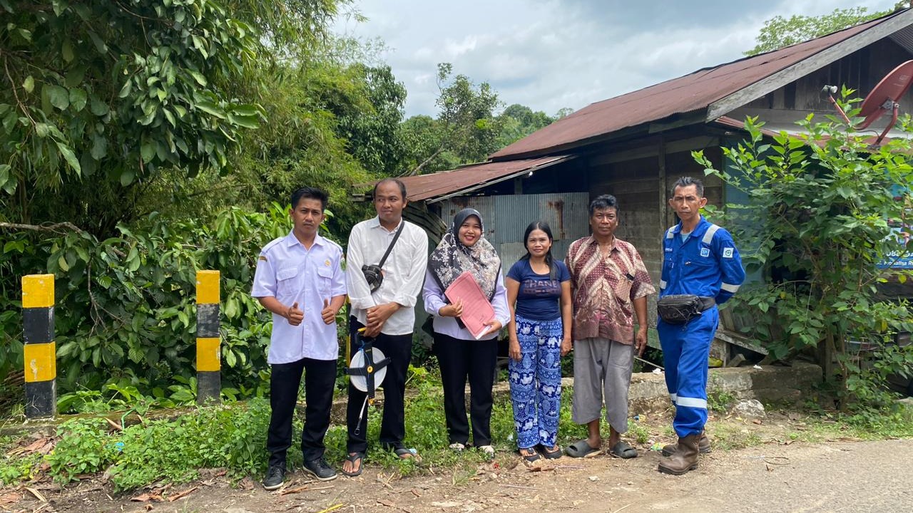 Hari Pertama Kerja Usai Lebaran Tim Pengukuran Tanah Desa Kapar Langsung Layani Warga Pembuatan Sporadik