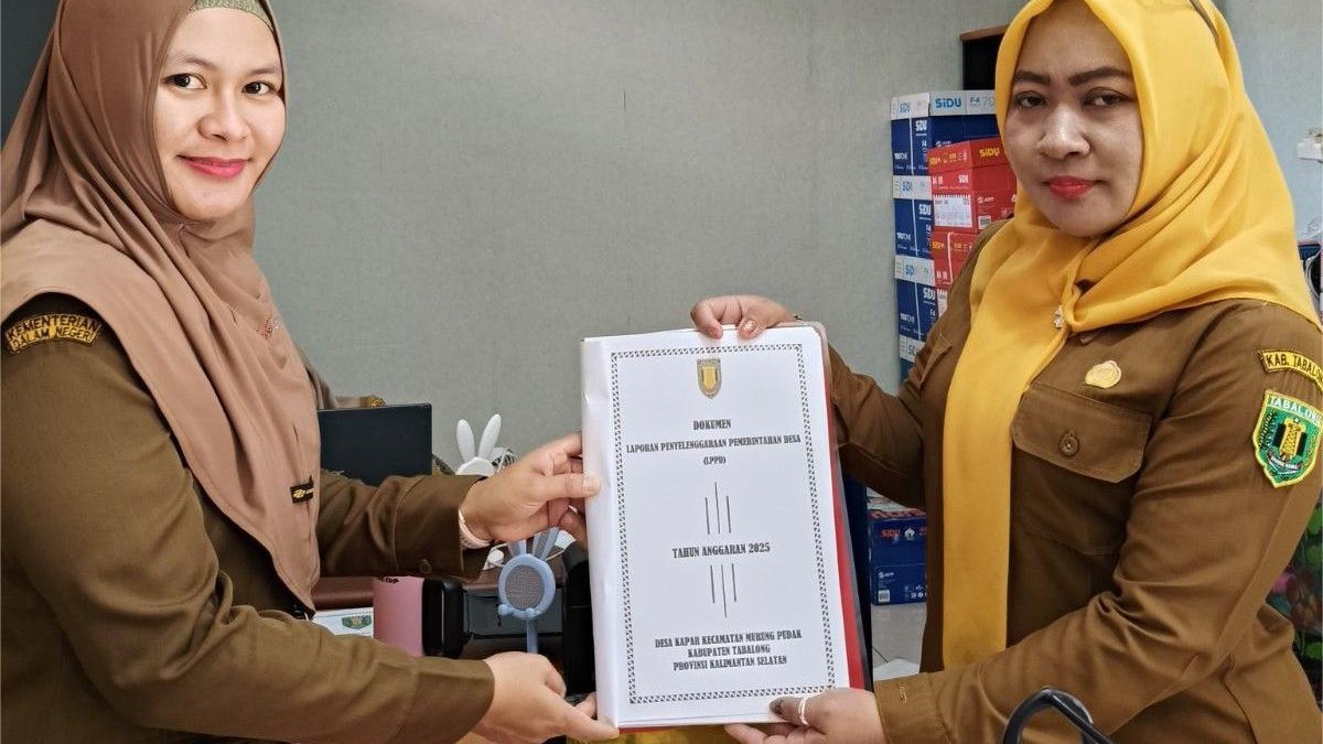 Sekretaris Desa Kapar Serahkan LPPD Tahun Anggaran 2025 di Kantor Kecamatan Murung Pudak