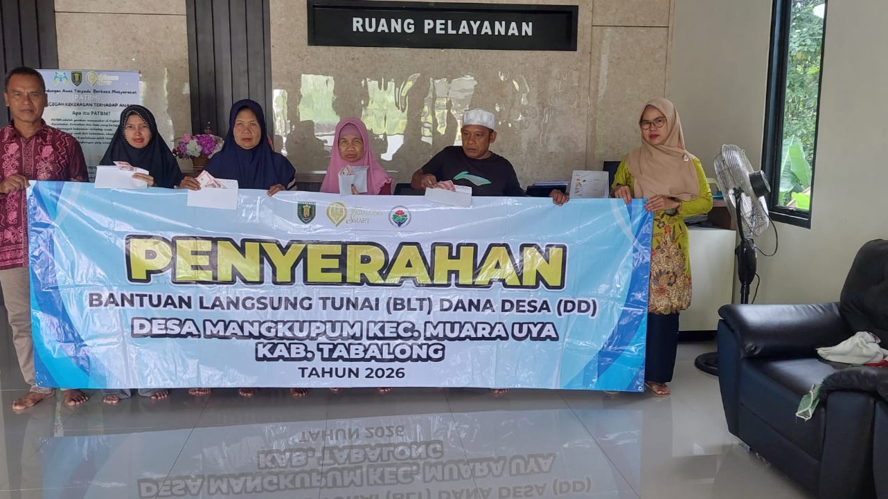 Penyerahan Bantuan Langsung Tunai (BLT) DD, Desa Mangkupum ob April 2026