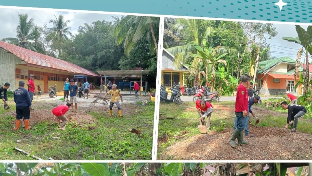 Sinergi Hijau di Jantung Desa: Pemdes Sungai Durian Gelar Aksi Gema Jalin di RTH