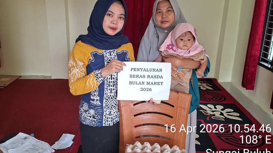 Pembagian Bantuan RASDA untuk masyarakat desa sungai buluh