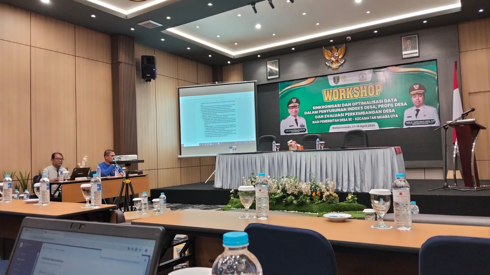 PEMERINTAH DESA SE- KECAMATAN MUARA UYA IKUTI WORKSHOP PENYUSUNAN INDEKS, PROFIL, DAN EVALUASI PERKEMBANGAN DESA