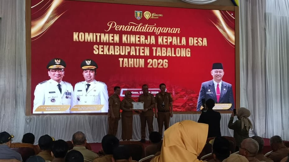 Penandatanganan Komitmen Kinerja Kepala Desa se-Kabupaten Tabalong Tahun 2026