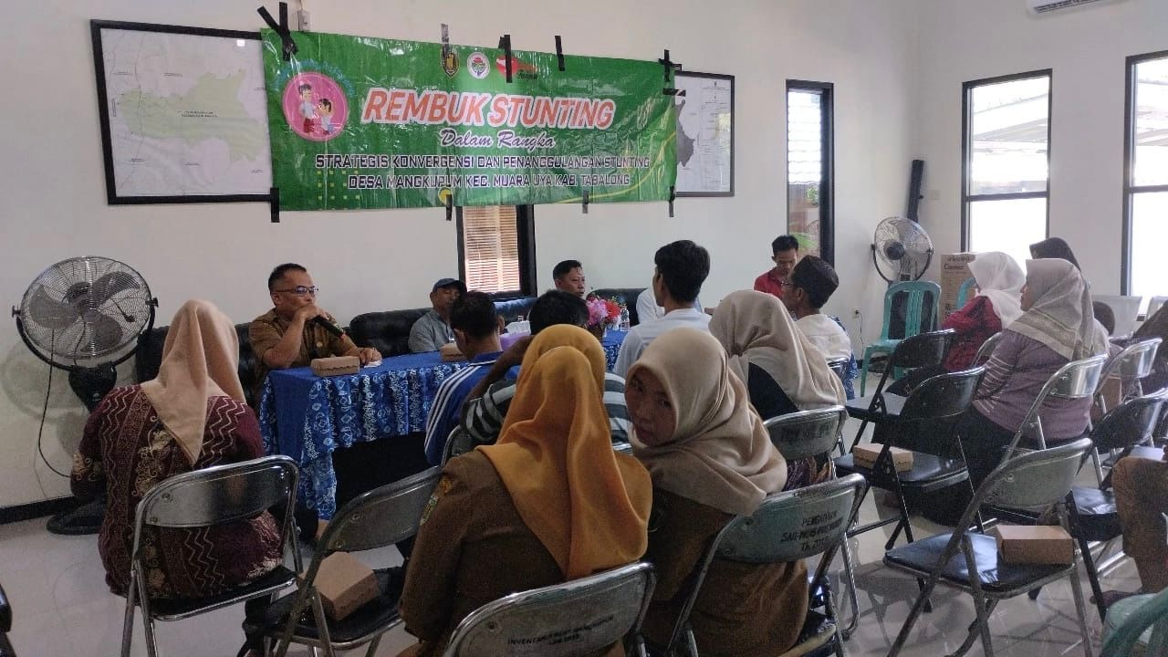 Musdes Rembuk Stunting Desa Mangkupum