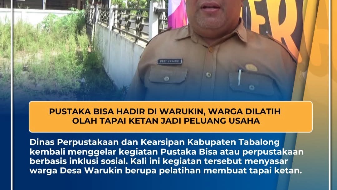 PELATIHAN PEMBUATAN TAPAI KETAN BEKERJASAMA DENGAN PERPUSDA