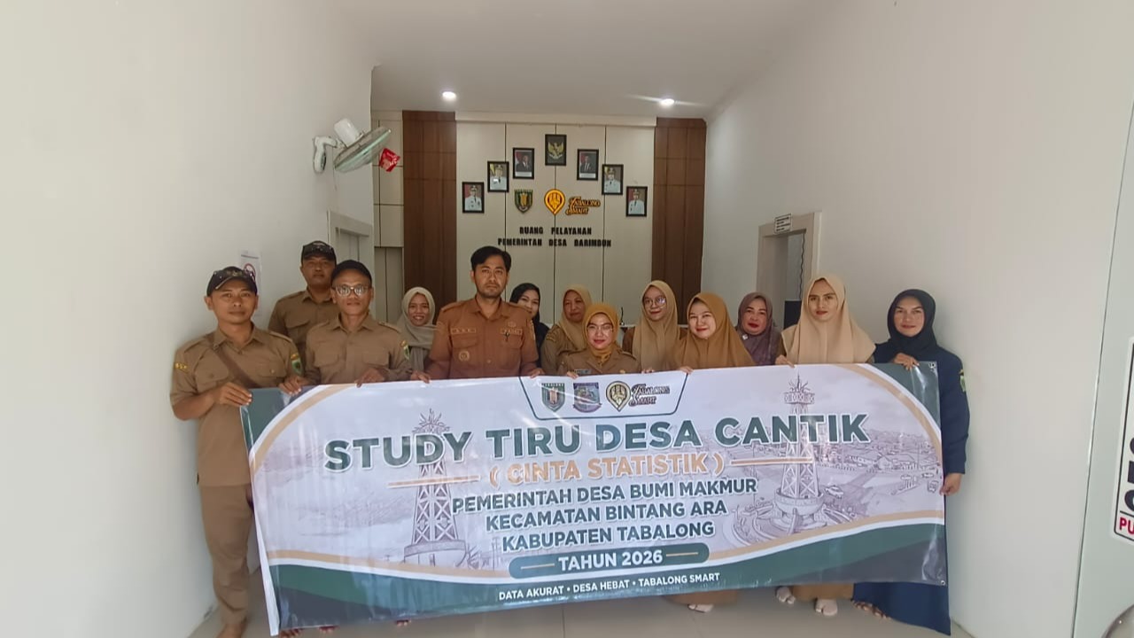 PEMERINTAH DESA BUMI MAKMUR LAKSANAKAN STUDY TIRU DESA CANTIK TAHUN 2026 DI DESA BARIMBUN KECAMATAN TANTA