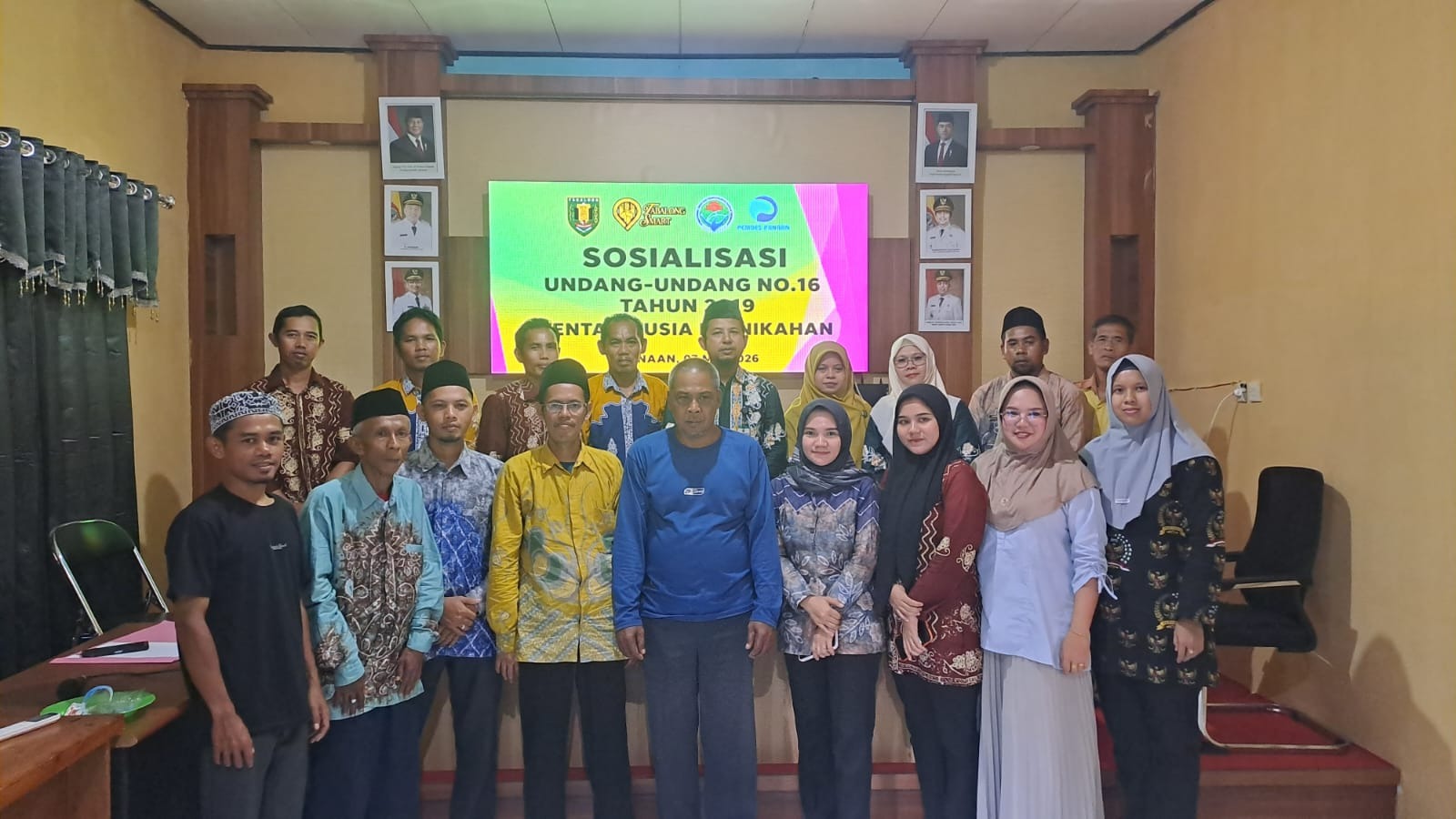 SOSIALISASI UNDANG-UNDANG NO.16 TAHUN 2019 TENTANG USIA PERNIKAHAN