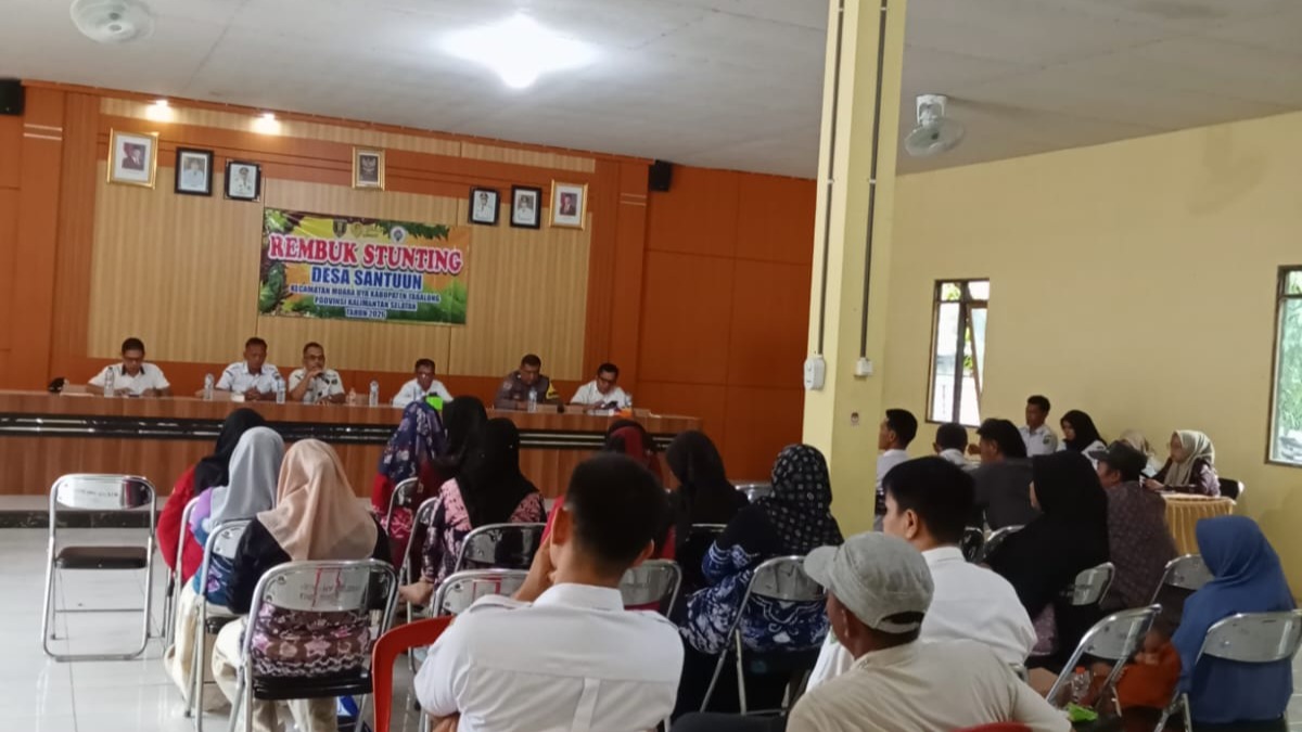 Rembuk Stunting Desa Santuun Tahun 2026 Digelar di Aula Kantor Desa