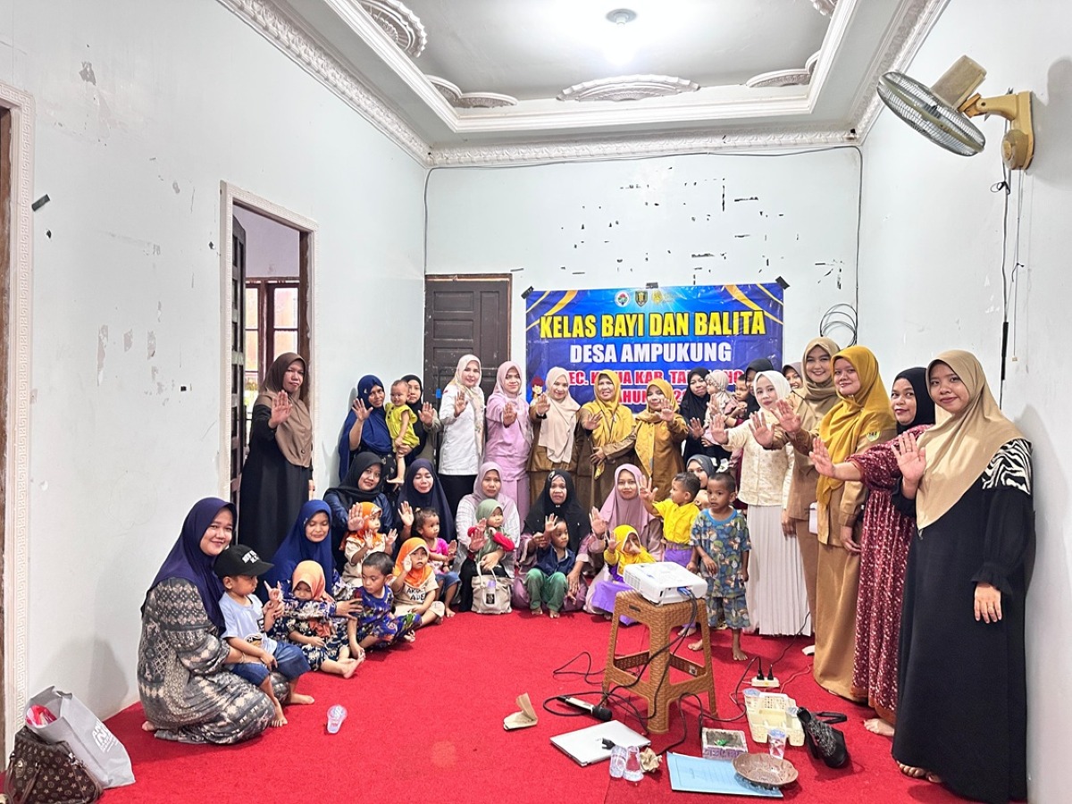 kegiatan kelas bayi dan balita desa ampukung