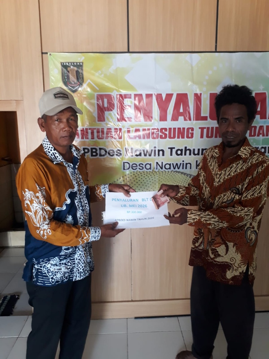 Wujud Kepedulian kepada Warga, Pemerintah desa Nawin Kembali Salurkan BLT