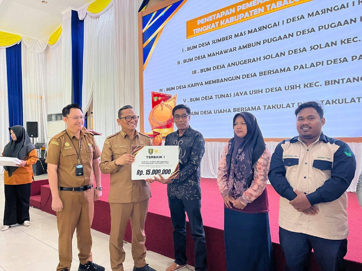 BUMDes Sumber Mas Desa Masingai I Raih Juara I  Pada Lomba BumDes Tingkat Kabupaten Tabalong Tahun 2026