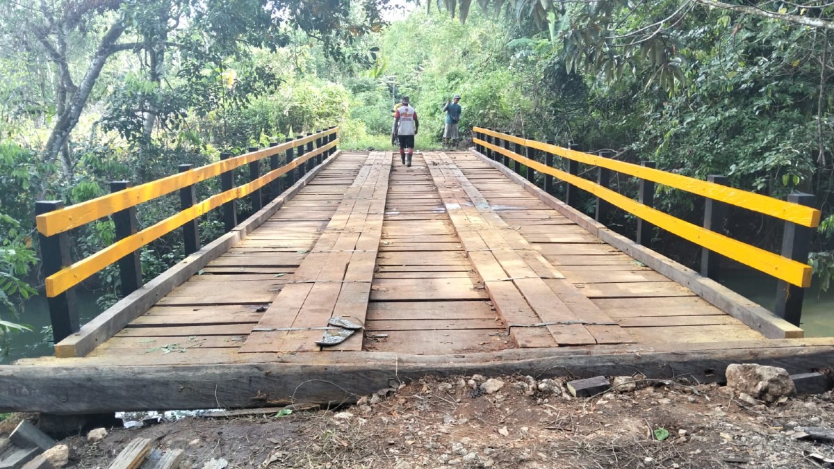 Jembatan Penghubung Desa Santuun–Namun Diperbaiki oleh Pemerintah Daerah
