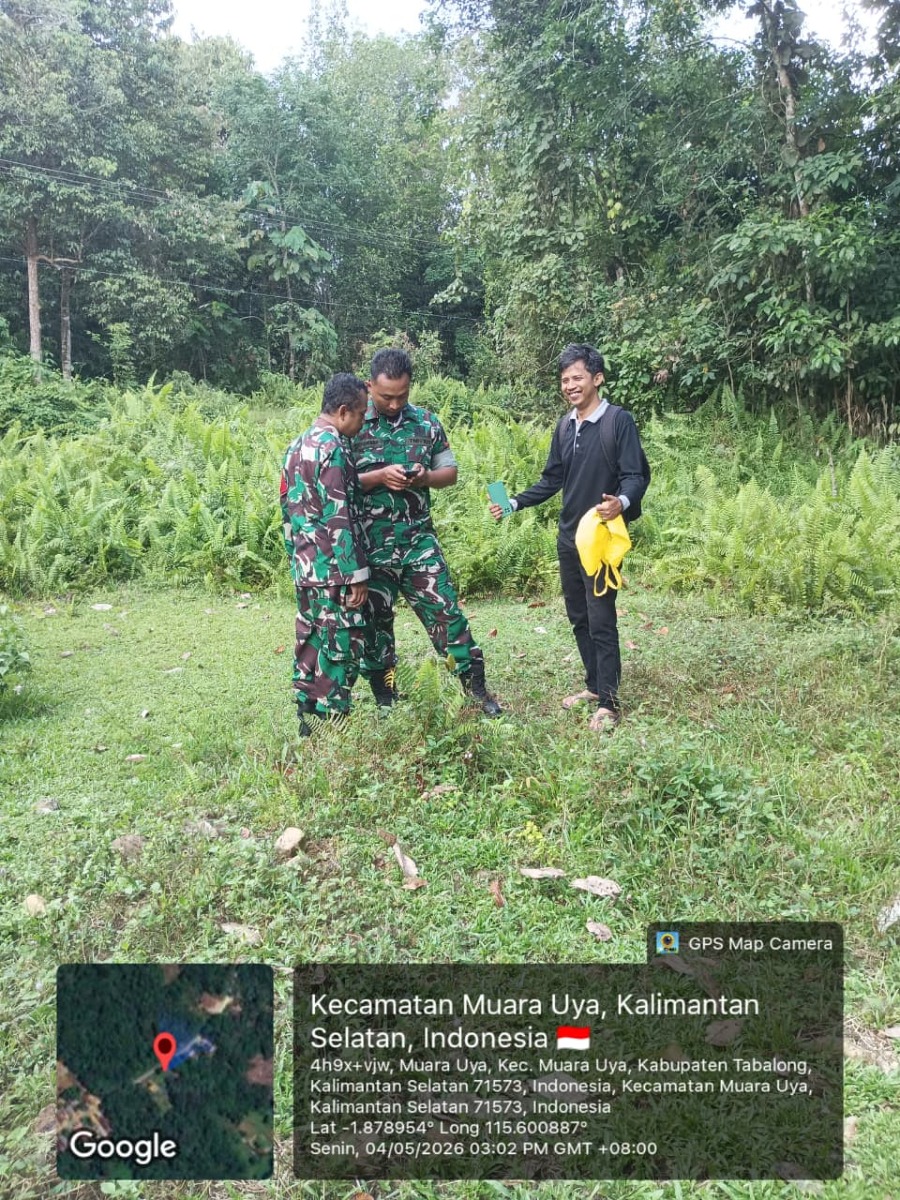 Pemeriksaan Lahan Kopdes Oleh TNI dan Pendamping Kopdes