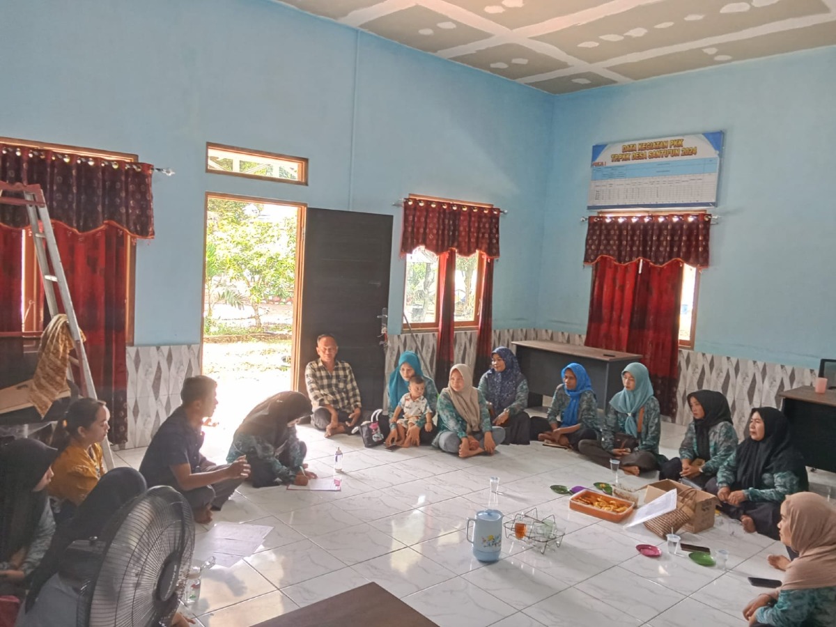 PKK Desa Santuun Laksanakan Pertemuan Rutin Skala Lokal Desa