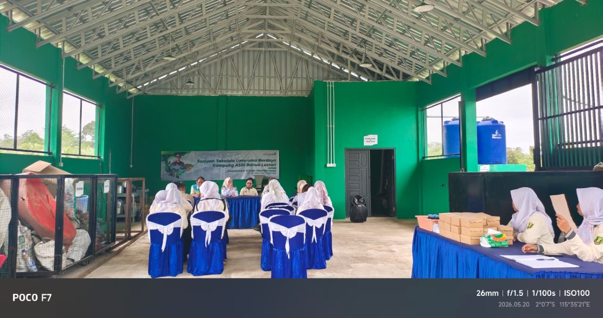 Kunjungan Kementrian ESDM ke Bank Sampah Ribang Bersinar