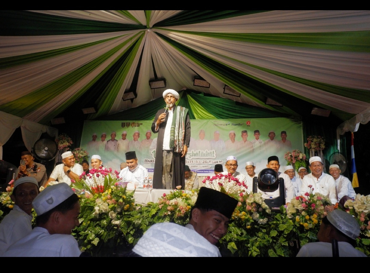 Lok Batu bersalawat memperingati ultah Desa yang ke -26 pada hari rabu 20 mei 2026