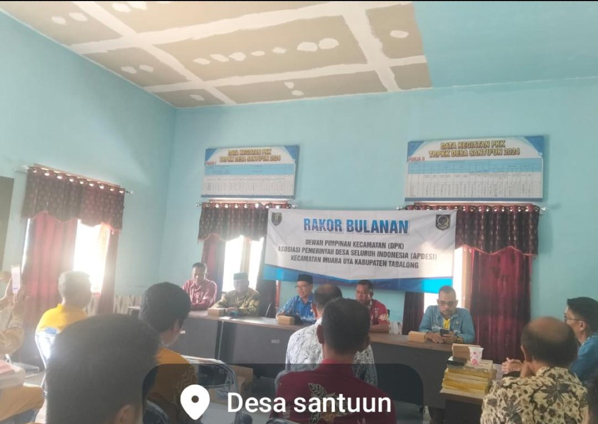 Pertemuan Rutin DPK APDesi Kecamatan Muara Uya