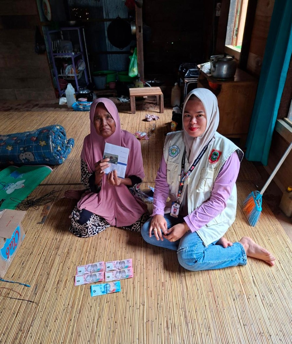 Pendampingan Fasilitator Desa Garagata Penyaluran Bantuan Sosial Program ASLUT