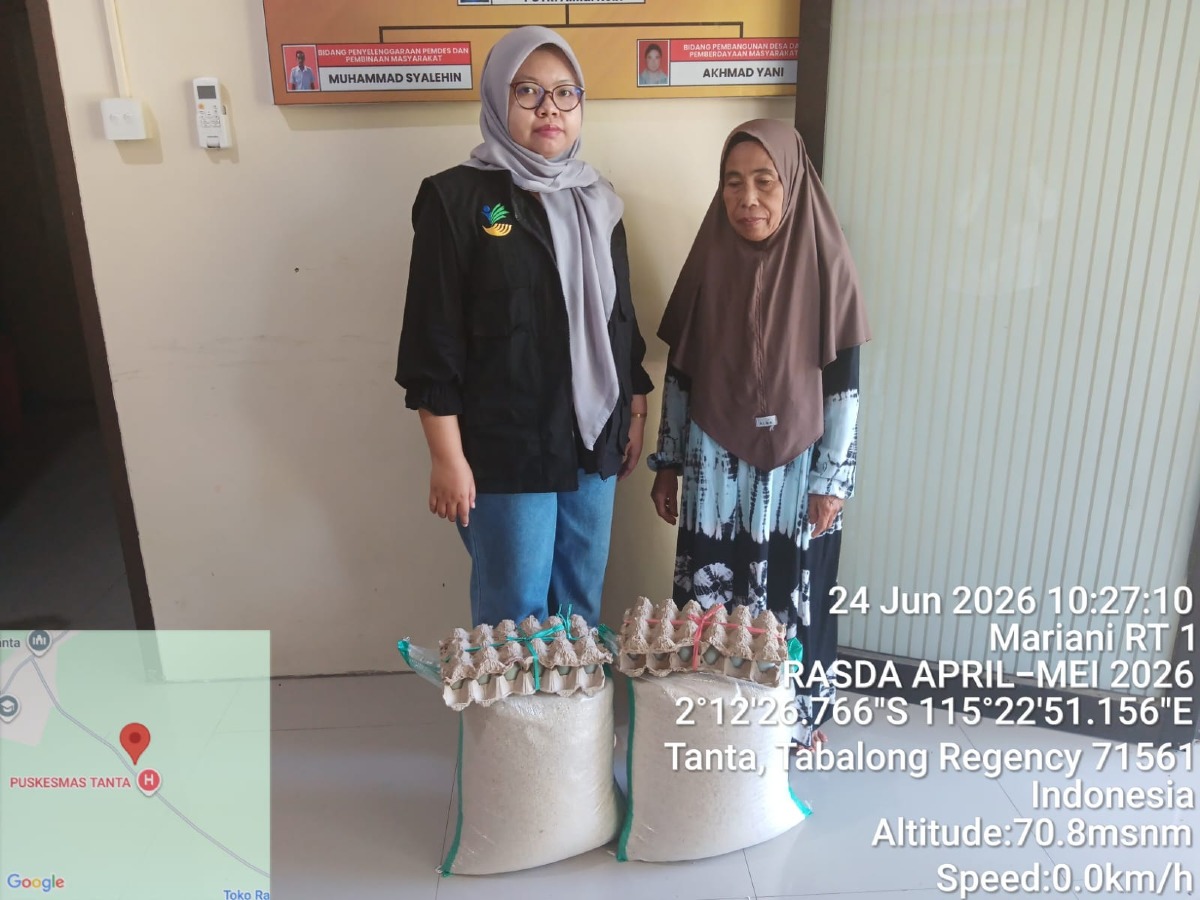 Ringankan Beban Warga, 61 KPM di Desa Tanta Terima Bantuan Rasda Alokasi April–Mei 2026