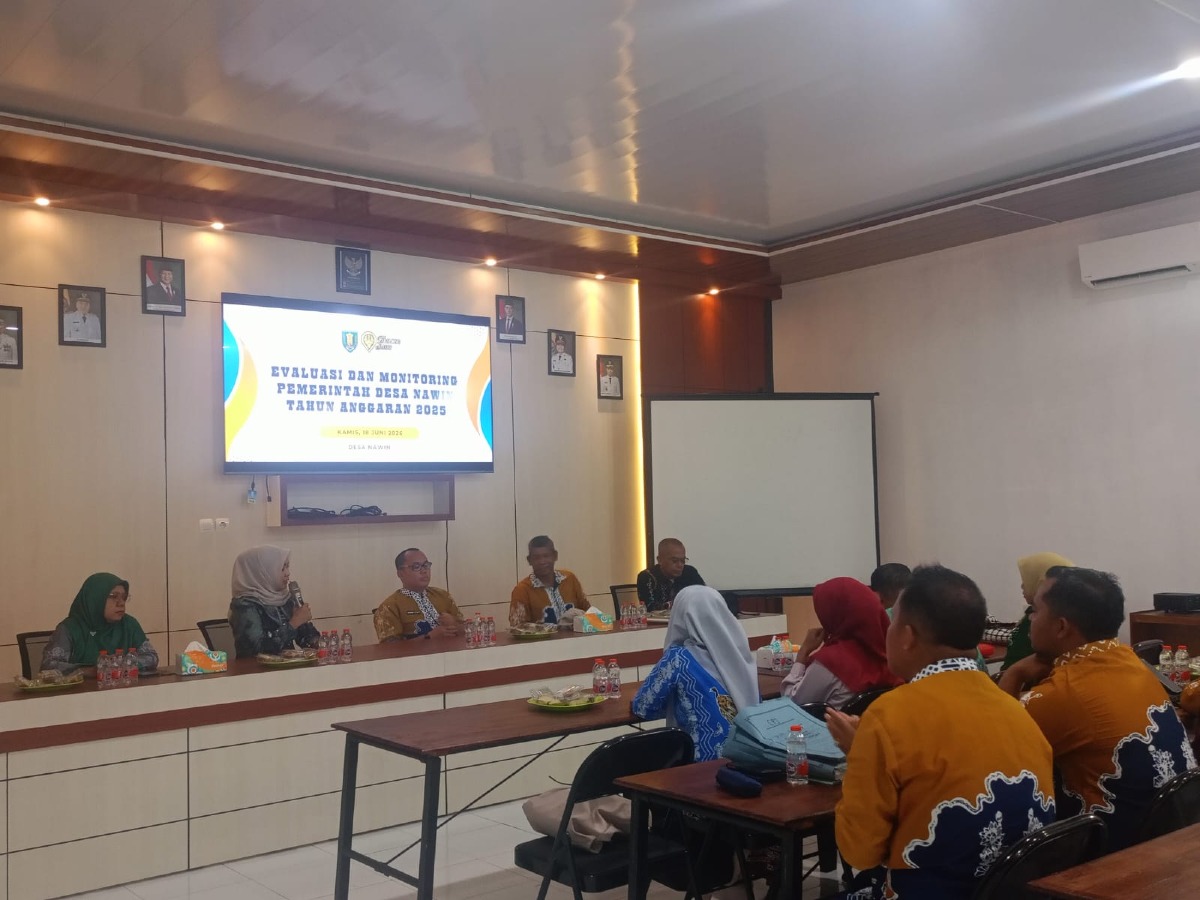 Kecamatan Haruai Laksanakan Evaluasi dan Monitoring Pemerintah Desa Nawin Tahun Anggaran 2025