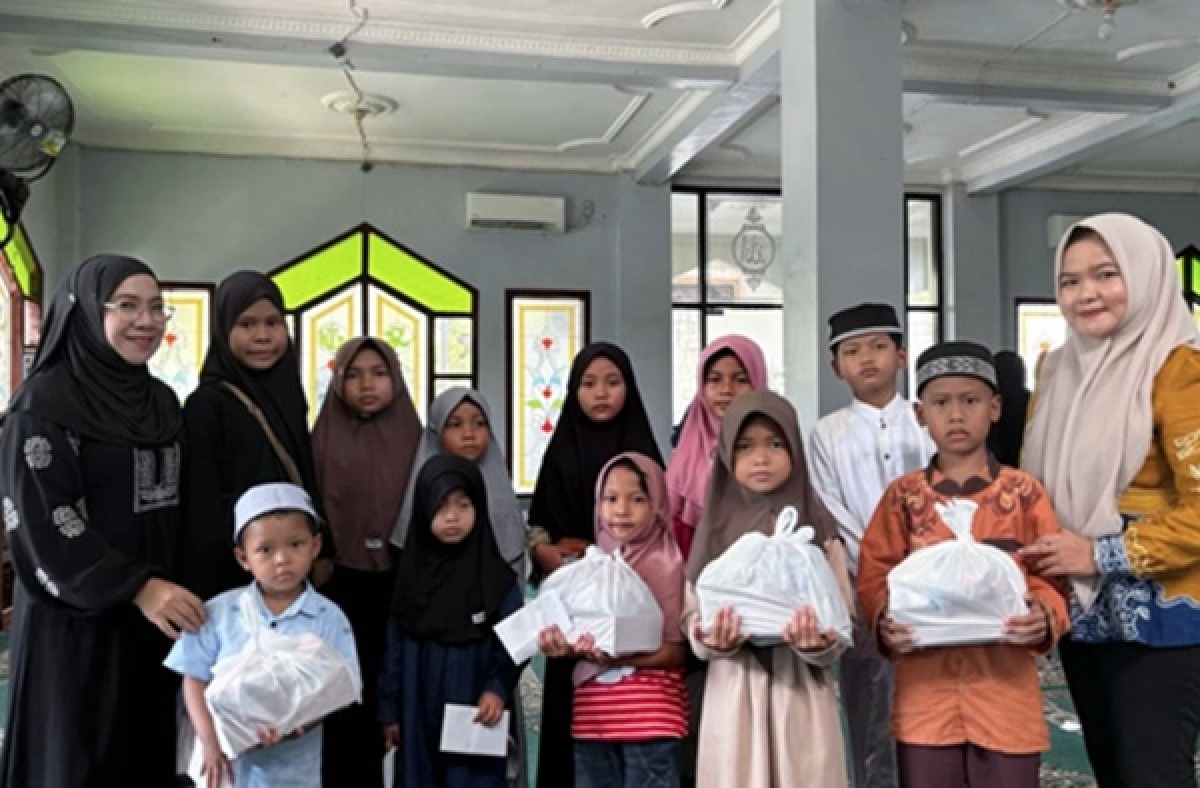 Senyum Bahagia di Hari Raya Anak Yatim, 12 Anak Yatim Desa Tanta Ikuti Peringatan 10 Muharram 1448 H