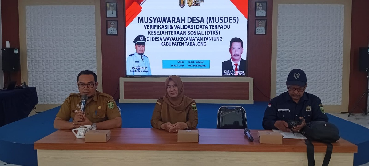  MUSDES DTKS Desa Wayau 2026 Warga Sepakati Pemutakhiran Data Bansos agar Tepat Sasaran