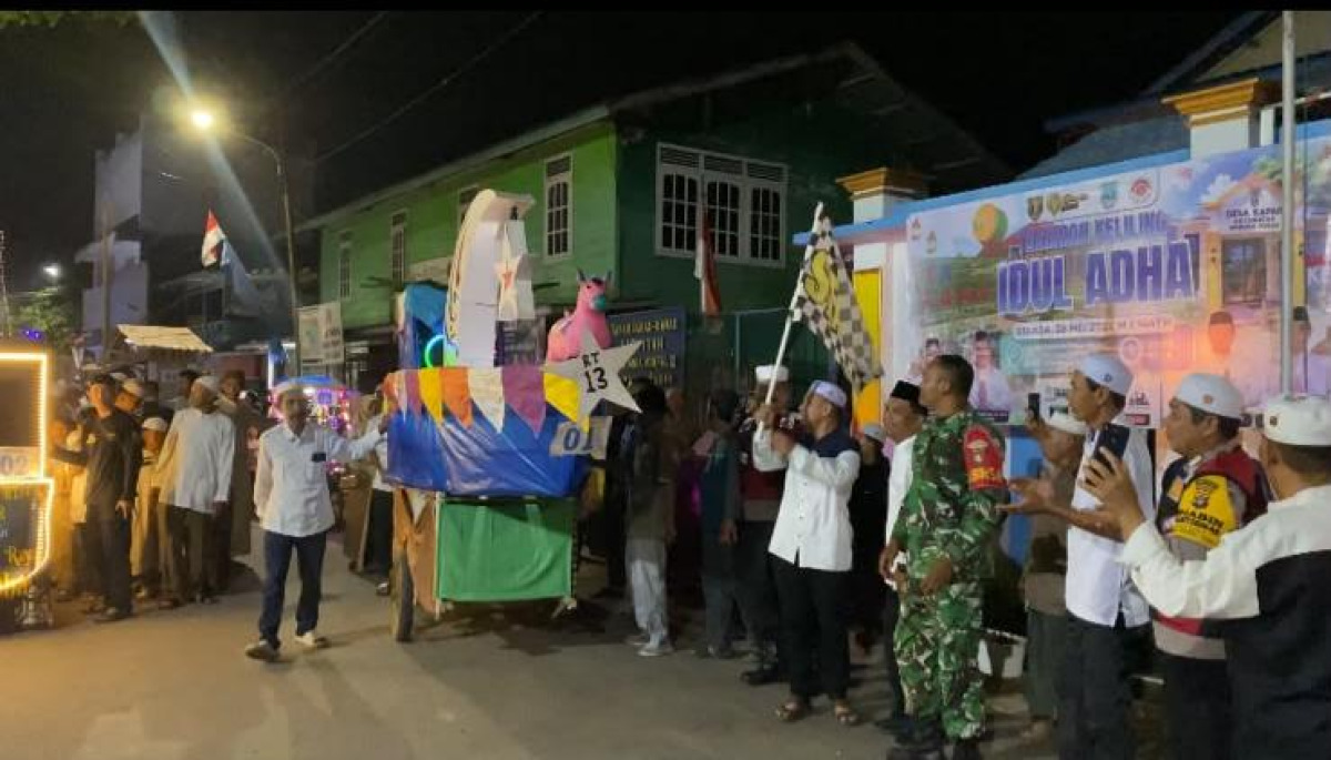 Takbiran Keliling Idul Adha 1447 H Desa Kapar Berlangsung Meriah, 15 RT Tampilkan Kreativitas dalam Semangat Silaturahmi